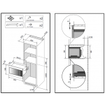 Brandt 白朗 BMS7120B 38厘米 26公升 嵌入式微波爐